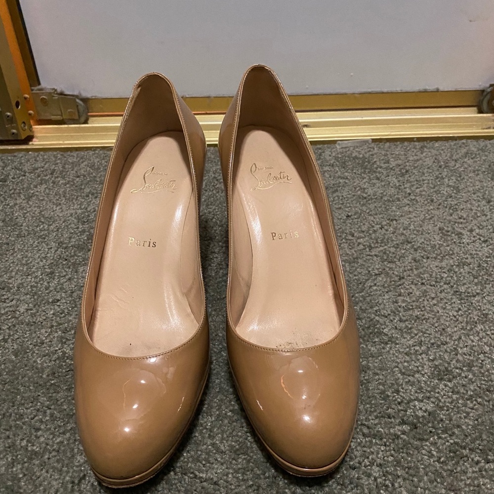Christian Louboutin nude heels